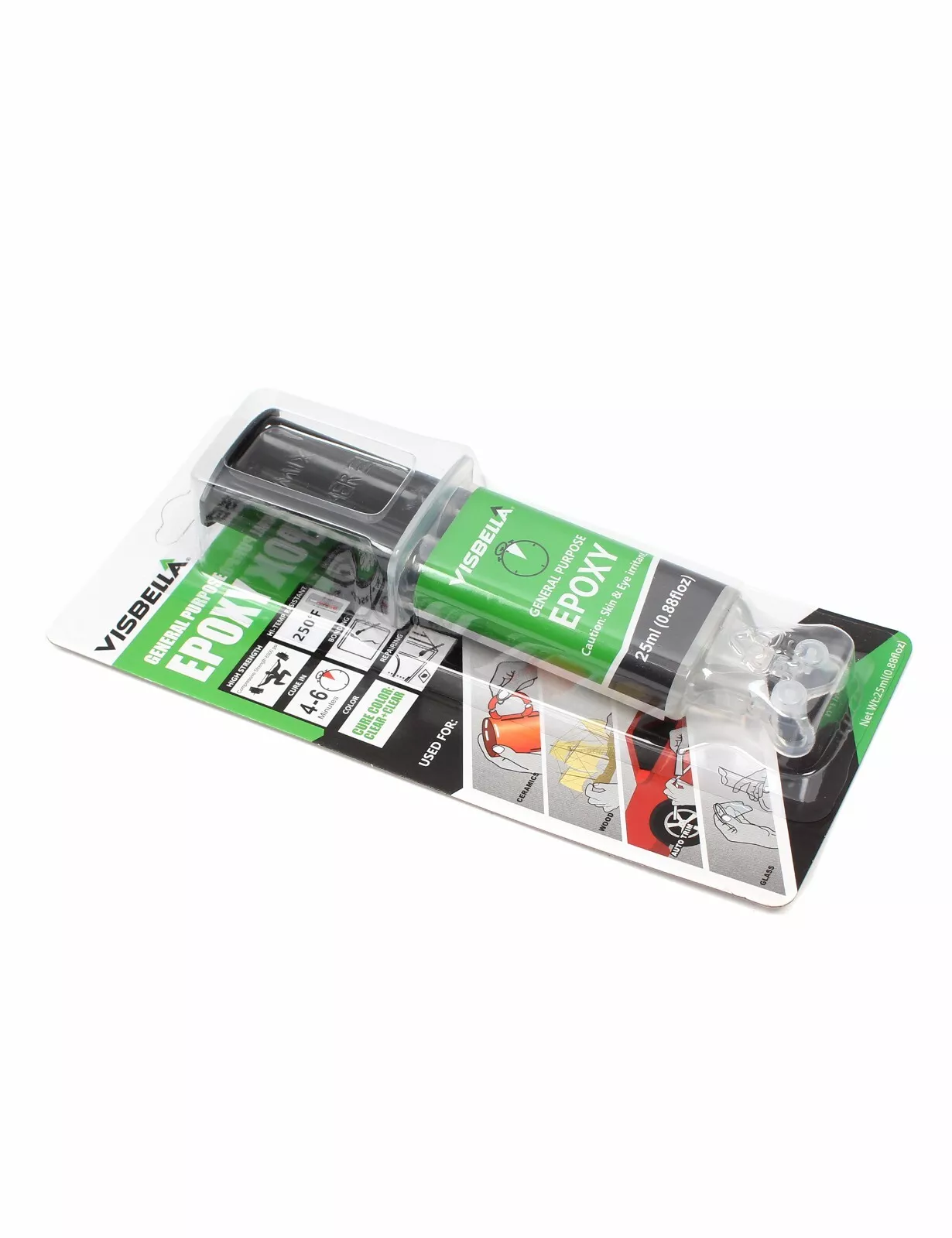 Visbella Epoxy(Ab) Glue. Set In 5 Min. Water-Resistant, Will Not Shrink