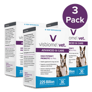 Visbiome® Vet Advanced GI Care High Potency Probiotic for Dogs & Cats – 225B CFU – 90 Packets