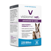 Visbiome  Vet Advanced GI Care High Potency Probiotic for Dogs & Cats   225B CFU   30 Packets