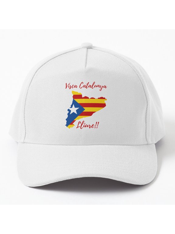 Visca Catalunya Lliure Baseball Hat, Catalonia Map Independence Flag Design, Classic Cap