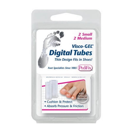 Visco-GEL Toe Tubes 2/Pack, 1 Small & 1 Medium