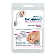 Visco-GEL Opaque Toe Spacer Medium No Fastener for the Toe 1126-4, 4 Ct