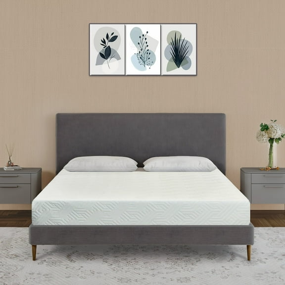 ViscoLogic Breeze 12" Twin Tight Top Medium Support Pressure Relief Cooler Reversible Foam Mattress