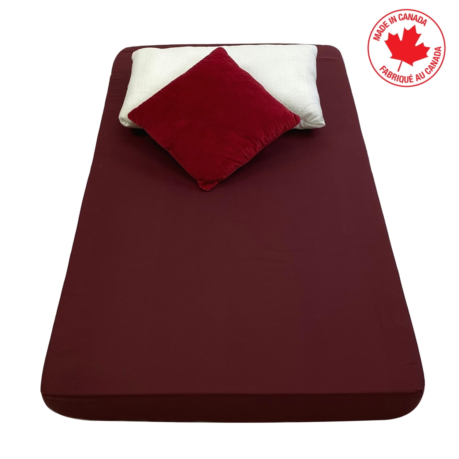 ViscoLogic Charisma Flip able Reversible Twin Foam Mattress Perfect for Bunk Bed, Trundle, Guest Bed and Caravan Bed (Burgundy)