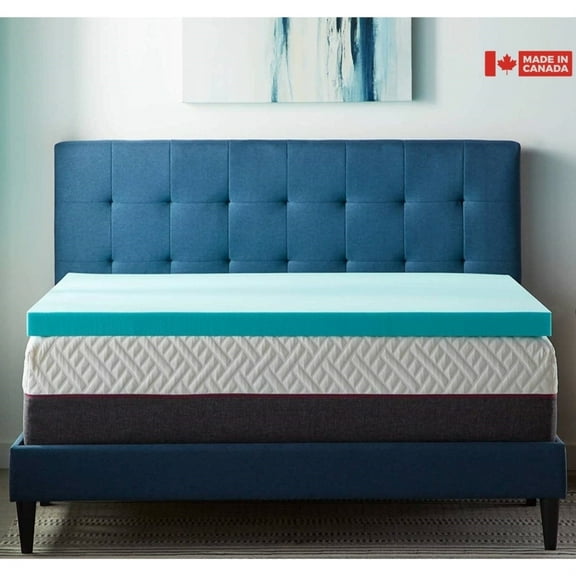 ViscoLogic Gel Memory Foam Mattress Topper Without Cover