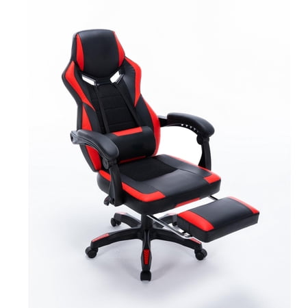 ViscoLogic Merlin Ergonomic Adjustable Swivel Home Office Computer Gaming Chair with Footrest