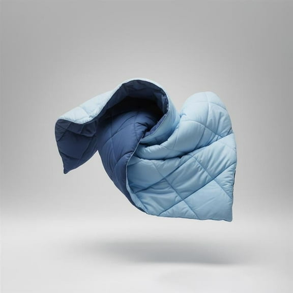 ViscoSoft All Seasons Down Alternative Comforter Twin/Twin XL Size - Breathable Premium Reversible Microfiber Light Blue/Dark Blue Duvet Cover Insert