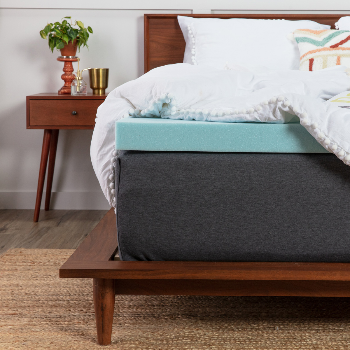 ViscoSoft Memory Foam Mattress Topper Full 2 Inch Reflex Gel Mattress