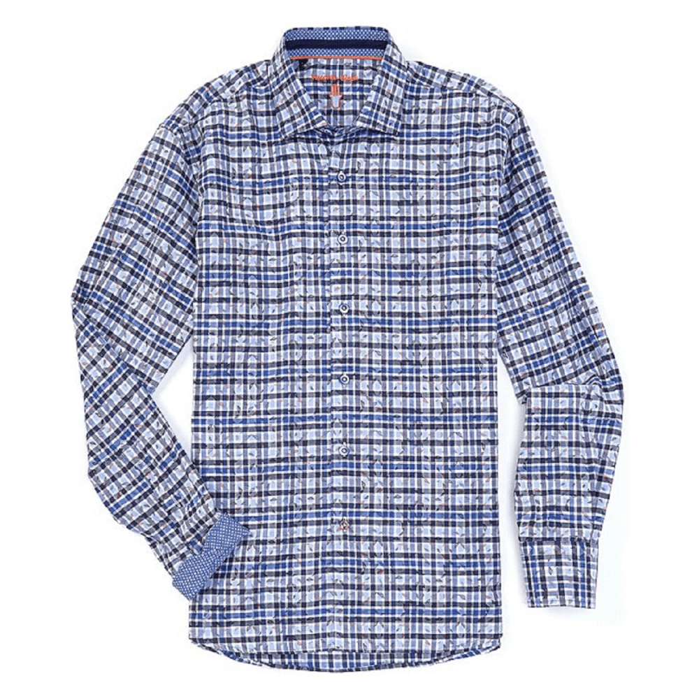 dress shirt white collar blue shirt Blue Dress Shirt with White Collar & Cuffs