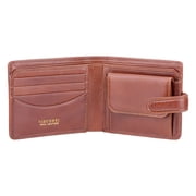 Visconti Tuscany 47 Secure RFID Blocking Genuine Leather Wallet Tan