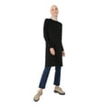 thumbnail image 1 of Viscose Crew-neck Tunic - Black - Refka Basic, 1 of 6