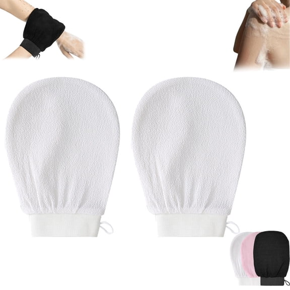 Viscose Exfoliating Mitts, Viscose Exfoliating Glove, ExfoliatingGlove Body Scrubber, Shower Face and Body Exfoliator, Korean Style Skin Scrubber Washcloth