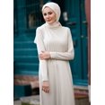 thumbnail image 1 of Viscose Fabric Crew-Neck Tunic - Pelican - Refka Basic, 1 of 8