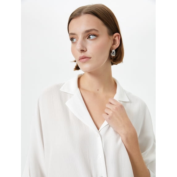 Viscose Half Sleeve Tine Front Shirt