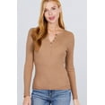 thumbnail image 1 of Viscose Henley Sweater, 1 of 5