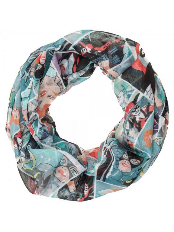Viscose Scarf - , Harley Quinn, Poison Ivy, Cat Woman Infinity sf3p2tbtm