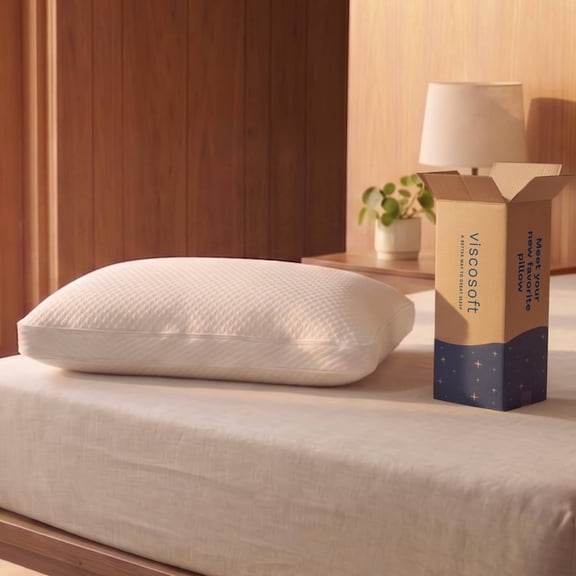 Viscosoft Adjustable Memory Foam Pillow - 1-Pack - Adjustable Firmness and Customizable Loft - Washable Cooling Cover - 18 X 25