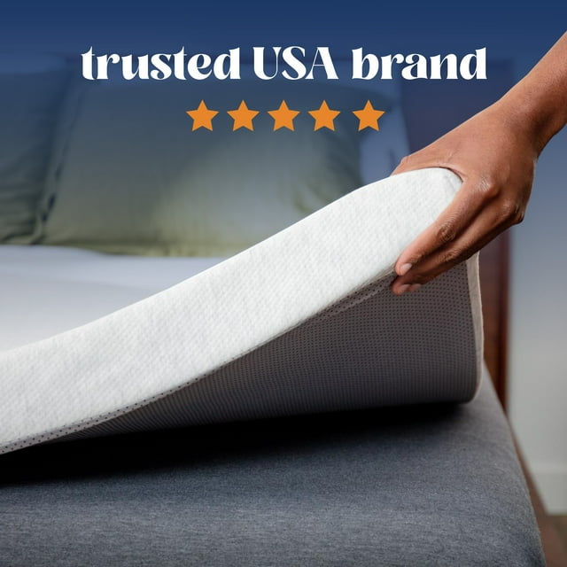 Viscosoft Dusk Memory Foam Mattress Topper Twin XL Size 3 Inch USA Brand CertiPURUS