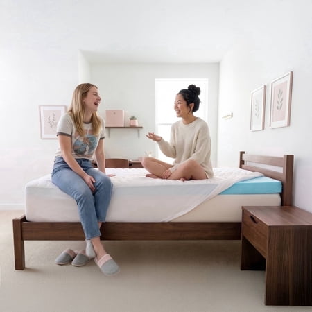 Viscosoft 3-Inch Memory Foam Mattress Topper Twin XL – Reflex Cooling Gel Pad with Removable Washable Cover – CertiPUR-US & Oeko-TEX Certified