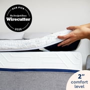 Viscosoft Select High Density Mattress Topper - King Size - 2 Inch - High Density, Breathable Memory Foam