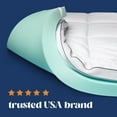 Viscosoft Serene 4Inch Hybrid Pillow Top Mattress Topper Short Queen