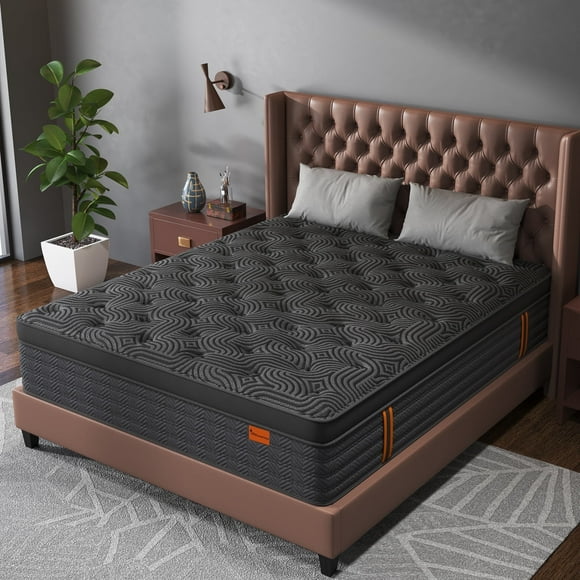Viscountess Full Mattress 14inch Gel Memory Foam Hybrid Mattress in a Box Innnerspring Medium Firm Comfort