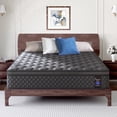 thumbnail image 1 of Viscountess Queen Mattress 10inch Hybrid Mattress in a Box Gel Foam Mattress Euro top,Black, 1 of 14