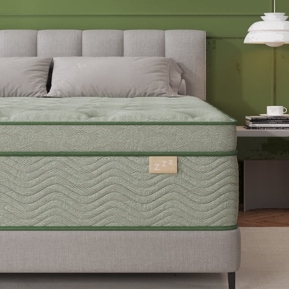 Viscountess Queen Mattress 10 inch with Gel Memory Foam Medium Firm Euro Top Hybrid Mattress Queen Size in a Box,Adult