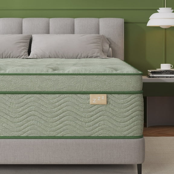 Viscountess Twin Mattress 12 inch with Gel Memory Foam Medium Firm Euro Top Hybrid Mattress Twin Size in a Box,Adult