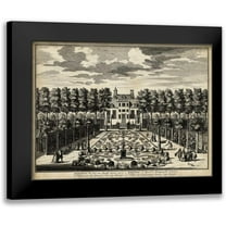 Visher, Nicolaus 14x12 Black Modern Framed Museum Art Print Titled - Views of Amsterdam I
