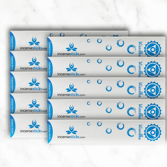 Vishuddha Incense 8" 12 Sticks - 10 Packs - 12 Incense Sticks per Pack | Bergamot-based Concoction