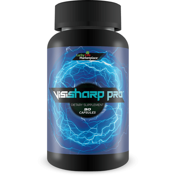 Visi Sharp Pro - Natural Vision Support Supplement - Support Healthy Vision and Visual Acuity - Enriched Multi-Vitamin, Mineral, & Antioxidant Formula for Day and Night Vision - Promote Eye Health
