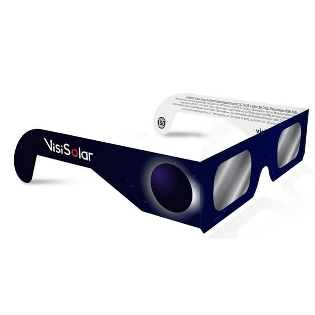 VisiSolar Solar Eclipse Glasses (Pack of 1) CE ISO Certified NASA