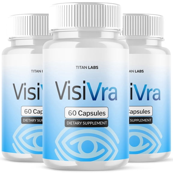 VisiVra Advanced Formula Eye Health Supplement Pills for Vision Care Visi Vra 180 Capsules