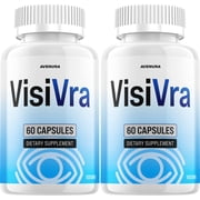VisiVra Eye Support Supplement   Visi Vra Capsules Advanced Formula for Healthy Vision, 2 Pack, 60 Capsules Each Bottle, 120 in Total