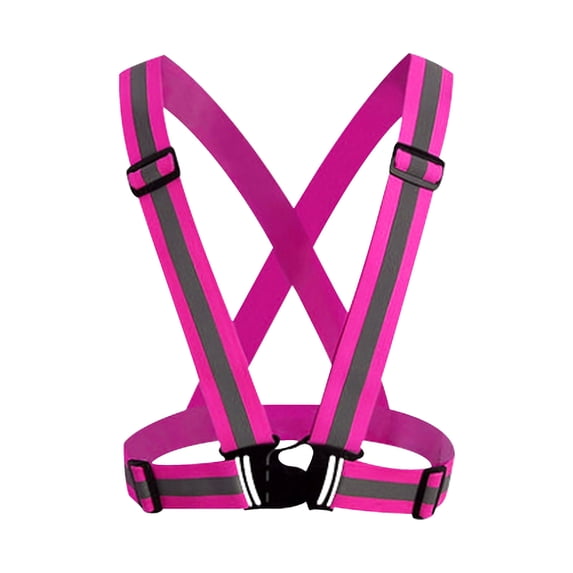 Visibility Neon Vest Reflective Belt, Gaqring 360-Degree Reflective Unisex Safety Vest, Breathable Adjustable High-Visibility Vest for Running Cycling Outdoor Sports