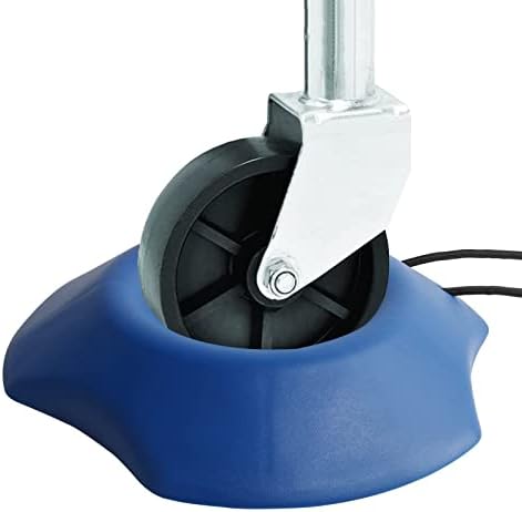 Rv Leveling Blocks PLUSUTV Visible Blue Trailer Stopper Tongue Jack Wheel Dock Chock Stabilizer Prevents Trailer Jack Wheels From Sinking Into Sand Grass Mud Supports 4400lbs - Easy To Position W Rope