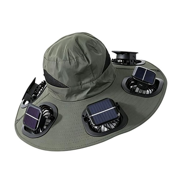Visible Fans, Broad Sun Coverage and Solar Cell Form, Charge Connection Listed in Daylight