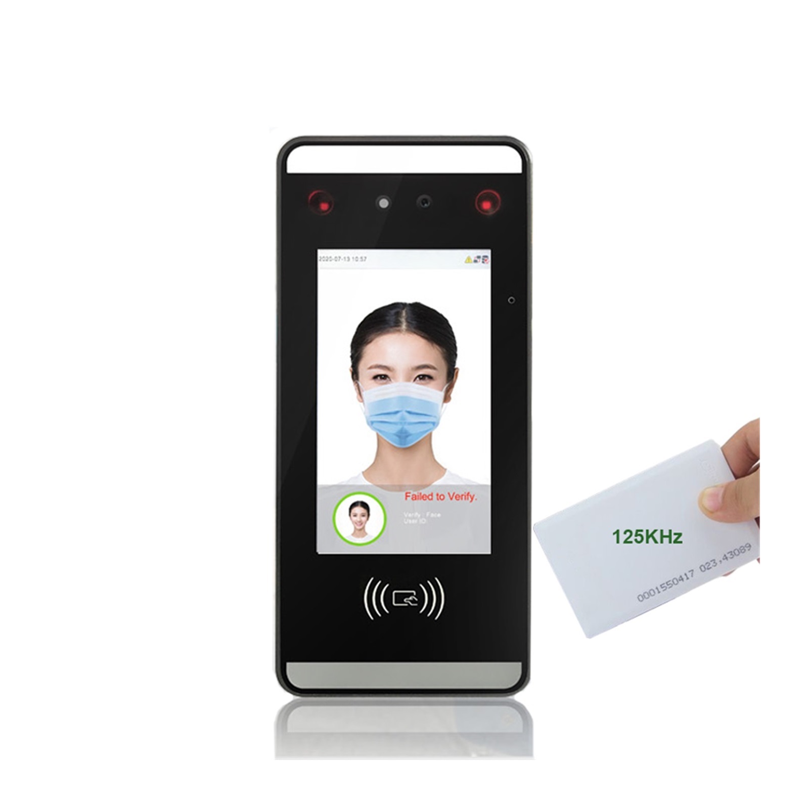 Visible Light Biometric Palm Face Recognition RFID Card Door Access ...