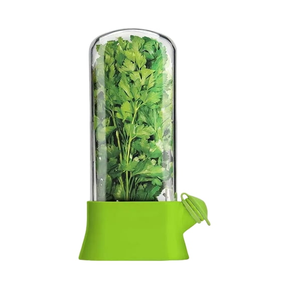 Visible Plant Container with Air Holes for Refrigerator Storage Vegetable Preserving Bottle for Parsley Asparagu