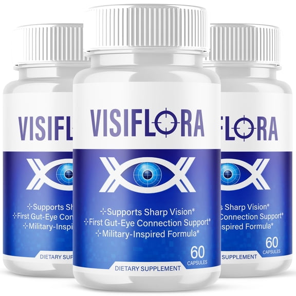 Visiflora Vision Care Pills Advanced Formula Eye Health Supplement Visi Flora 180 Capsules