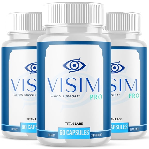 Visim Pro Advanced Formula Eye Health Supplement Pills for Vision Care VisimPro 180 Capsules