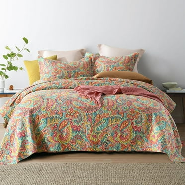 Visimisi Cotton Bedspread Quilt Sets King Size, Bedding Coverlet Sets for All Season