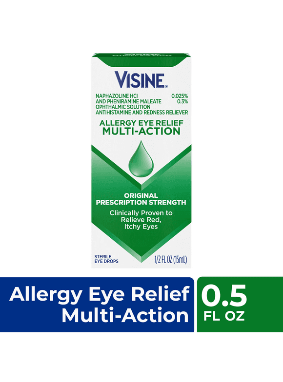 Visine Allergy Relief Multi-Action Antihistamine Eye Drops, 0.5 fl. oz