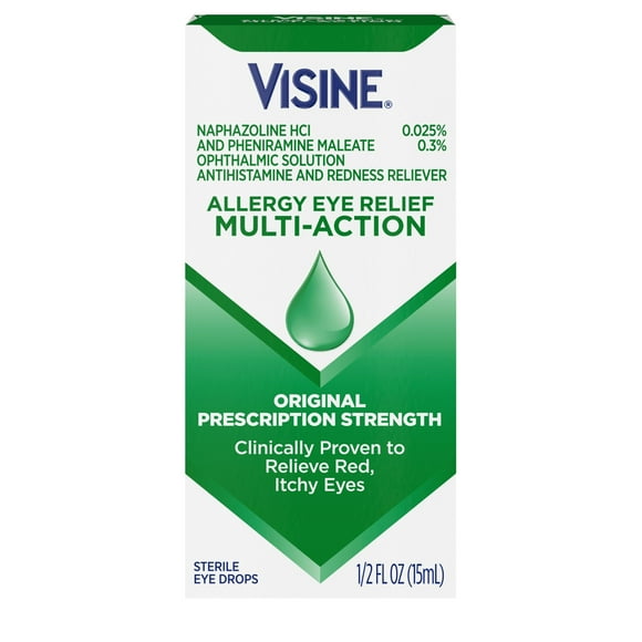 Visine Allergy Relief Multi-Action Antihistamine Eye Drops, 0.5 fl. oz