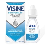 Visine Dry Eye Relief All Day Comfort Lubricant Eye Drops, 0.5 fl. oz