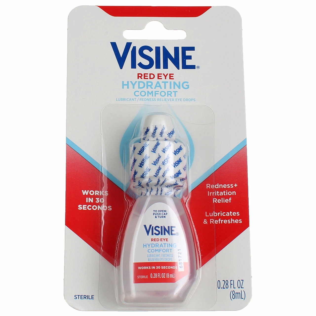  Visine Original Redness Relief Eye Drops to Help Relieve Red  Eyes & Eye Irritation, 0.5 Fl Oz (Pack of 4) : Health & Household