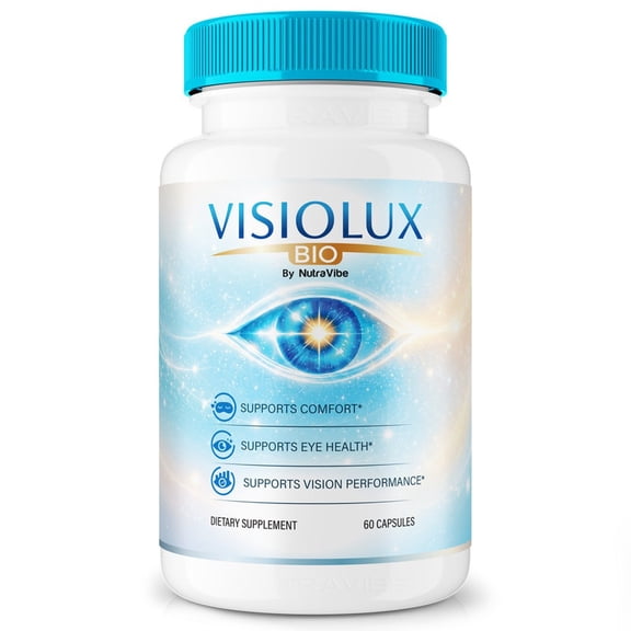 Visiolux Capsules Daily Eye Care with Original Blend to Support Visual Wellness, Eye Comfort & Vision | Just 2 Gentle, Easy-to-Swallow Pills (60 Capsules)