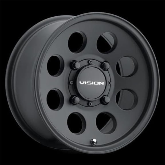 Vision 56-157136SB44 4 x 136 mm Midway Wheel Rim - Satin Black