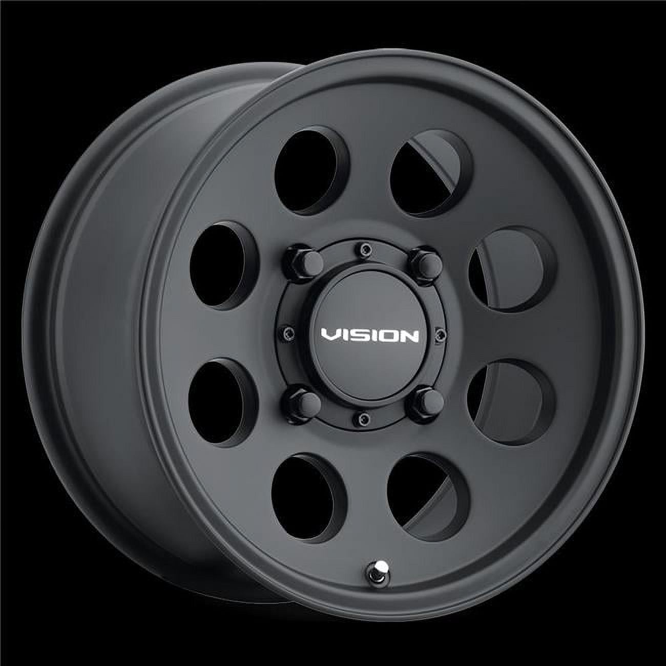 Vision 56-156156SB5 4 x 156 mm Midway Wheel Rim - Satin Black - Walmart.com